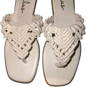 Lulu's Cream Crochet Women's Sandals